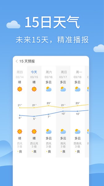 清新天气预报  v1.0图1